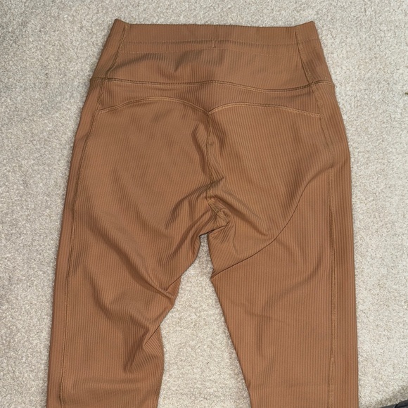 Tan Ribbed Leggings - Picture 2 of 4